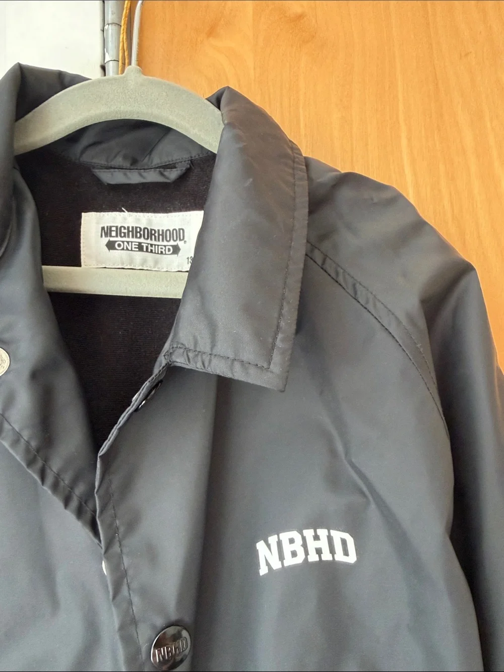Neighborhood Kids Black NBHD Logo Coach Jacket